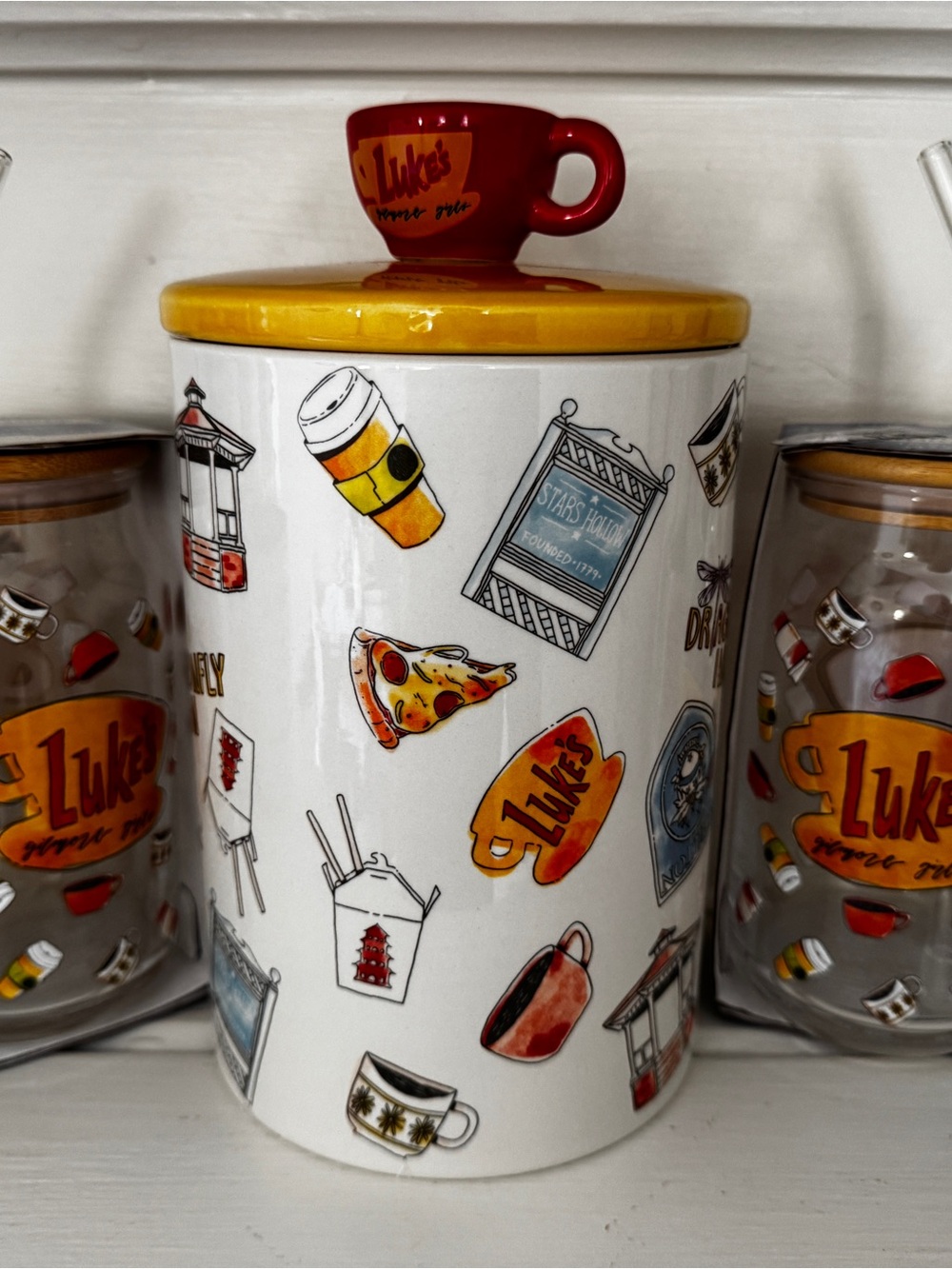 NWT Gilmore Girls Cookie Jar or Ceramic Coffee Canister Limited edition
